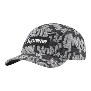 Supreme Fat Tip Jacquard Denim Camp Cap