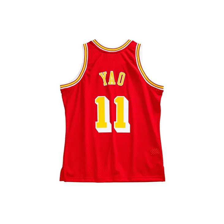 Mitchell Ness Basketball Jerseys Unisex Red-1