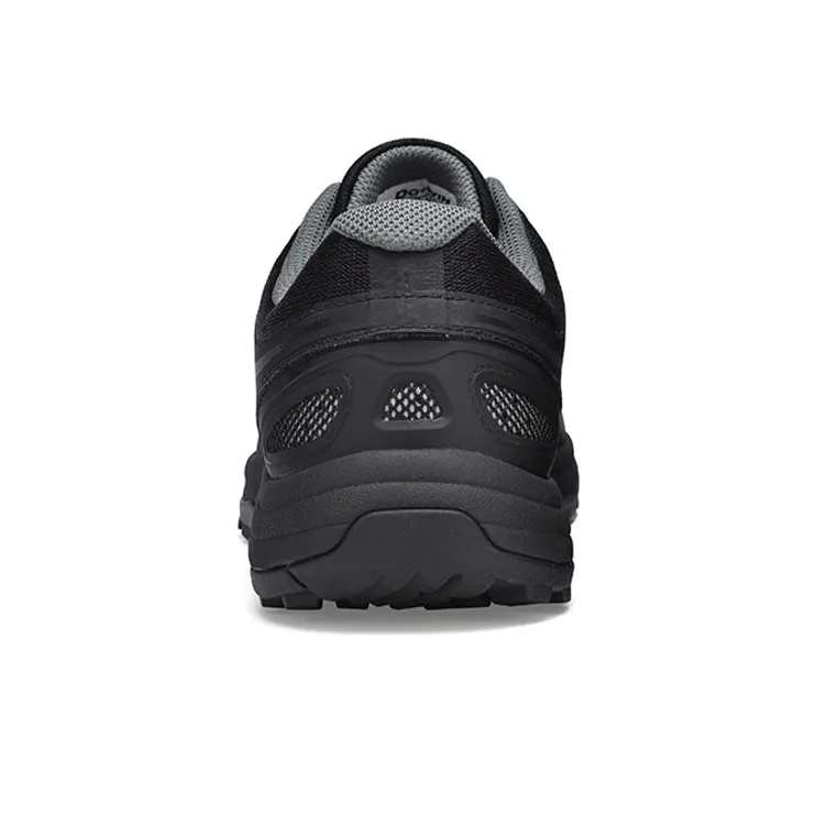 DO WIN Cushioned Slip Resistant Abrasion Resistant Low Top Running Shoes Unisex Black-2