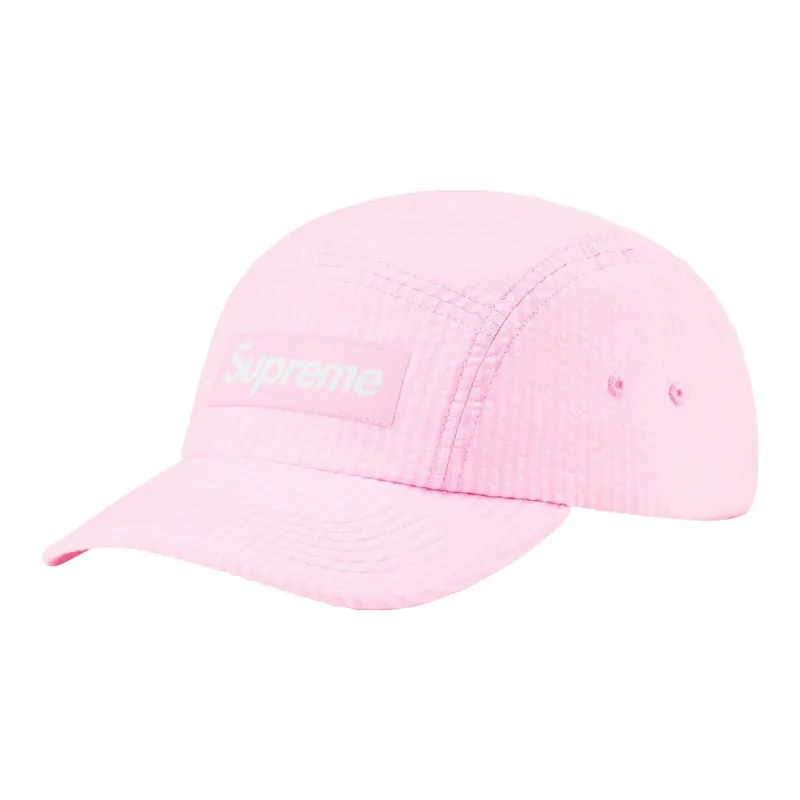 Supreme Washed Seersucker Camp Cap-8