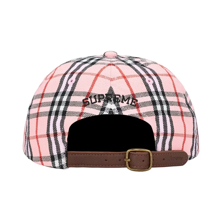 Supreme Burberry Denim 6-Panel Pink Blue F (One Size) Basic 