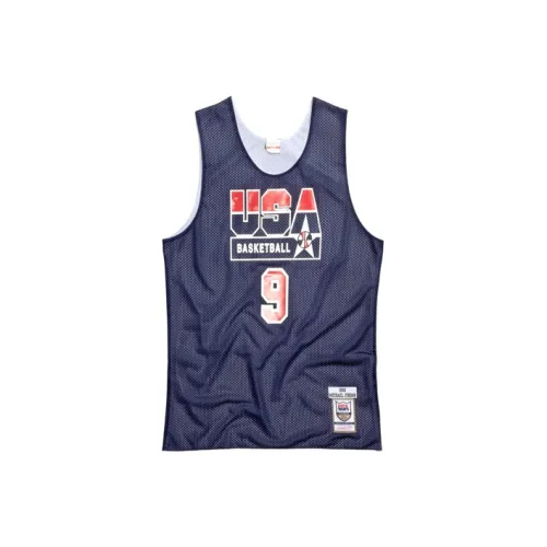 Urban Authentic X Mitchell Ness Basketball Jersey Men Navy Blue