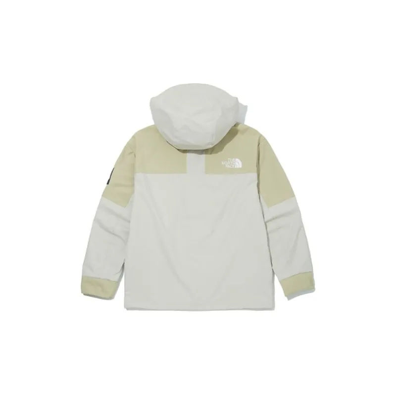 THE NORTH FACE Water Resistant Windproof Breathable Warm Windbreaker Jacket Unisex Beige-1