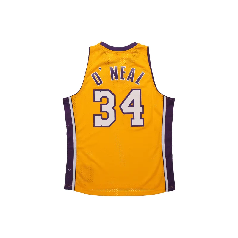 Mitchell & Ness Los Angeles Lakers Home 1999 00 Shaquille O'Neal Swingman Jersey-1
