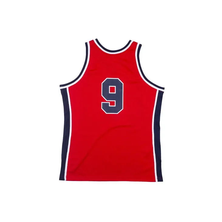 Mitchell Ness Basketball Jerseys Men Red-1