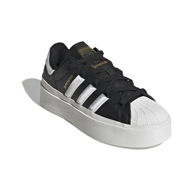 Superstar Women's Adidas Originals Bonega 'Black Gold Metallic' Women's-2