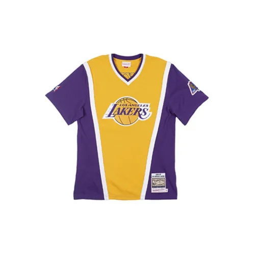 Mitchell Ness Basketball Jerseys Men Gold