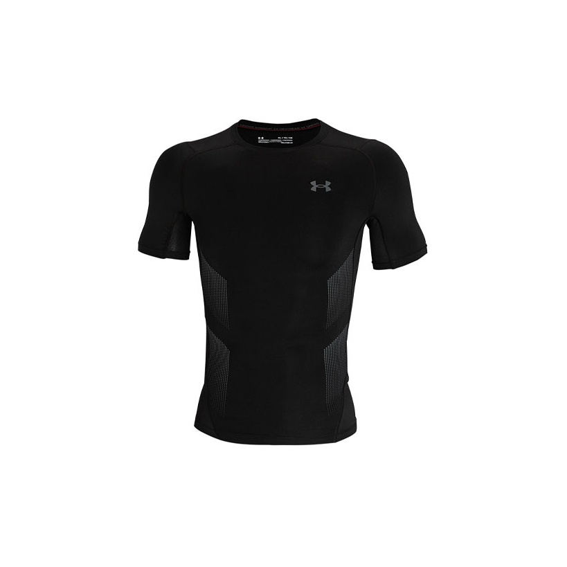 Under Armour HeatGear Fitness Clothing Men Black POIZON