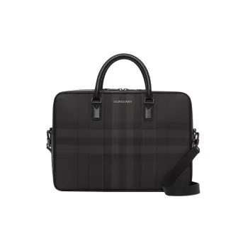 Burberry Leather Briefcase Shoulder Bag Crossbody Bag Handbag Men's Black