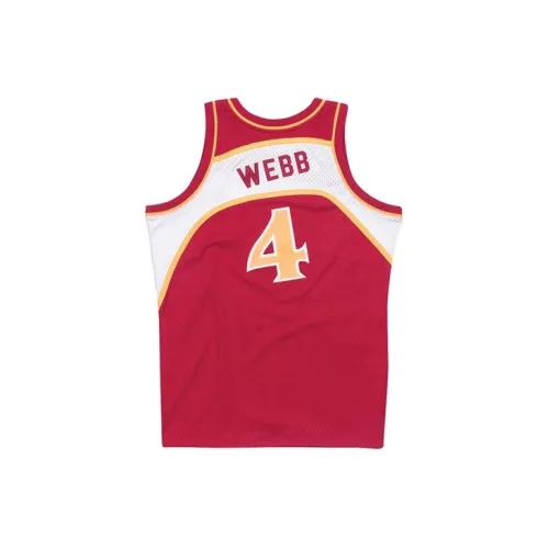 Mitchell Ness Basketball Jerseys Men Red