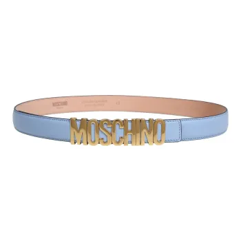 MOSCHINO Leather Belts Women's Light Blue