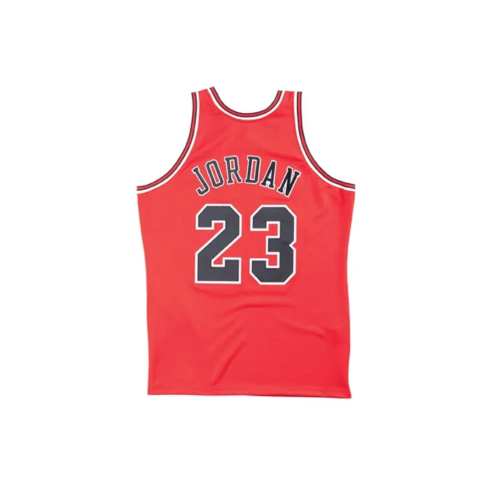 Mitchell & Ness Chicago Bulls Road Finals 1995 96 Michael Jordan Authentic Jersey-1