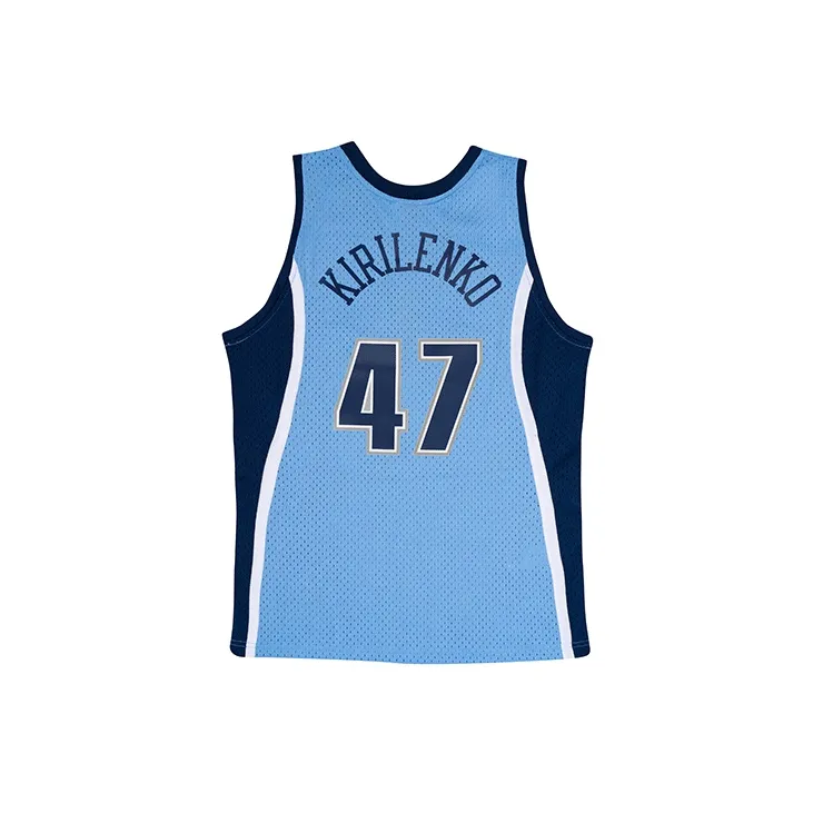 Mitchell Ness Basketball Jerseys Men Light Blue-2