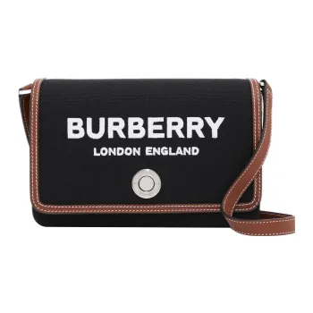 Burberry Note Small Logo print Crossbody Bag
