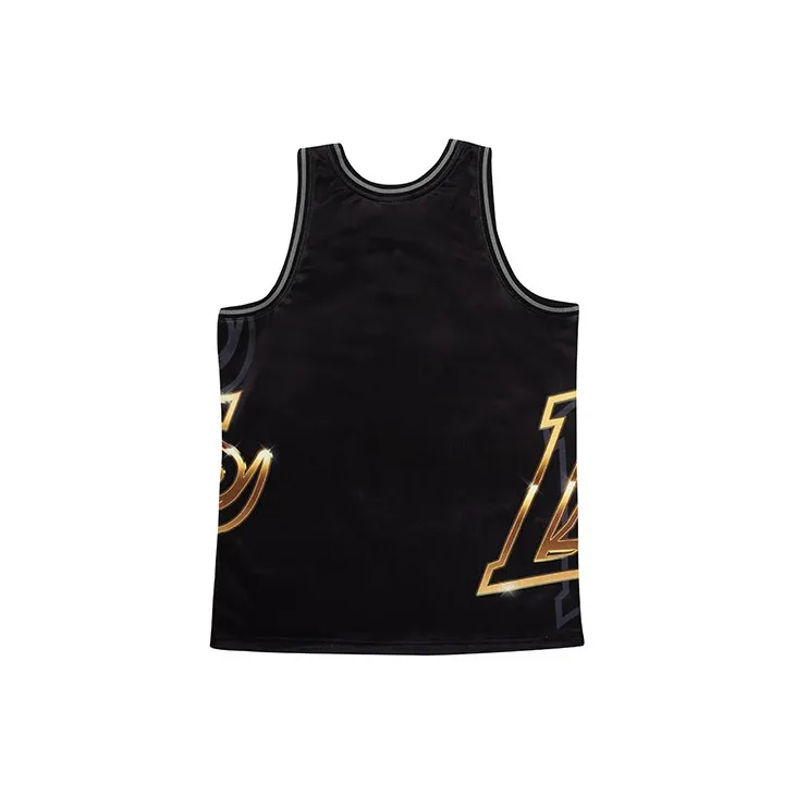 Mitchell & Ness x Big Face Basketball Jerseys Unisex Black-1