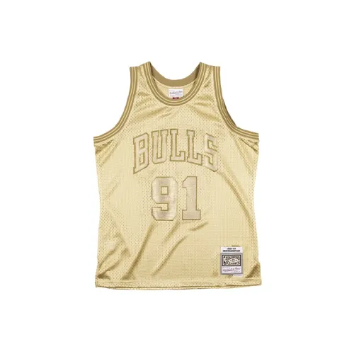 Mitchell Ness Basketball Jerseys Unisex Gold