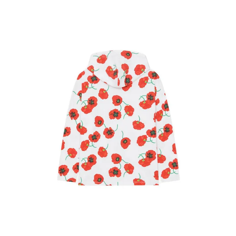 KENZO Poppy Flower Series Sweatshirts Women's White-1