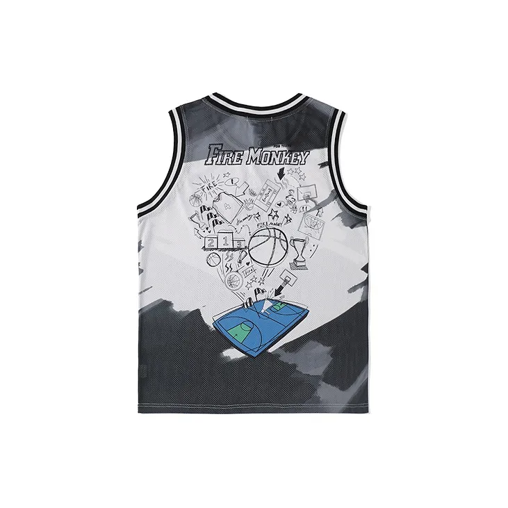 FireMonkey Basketball Jerseys Unisex-11