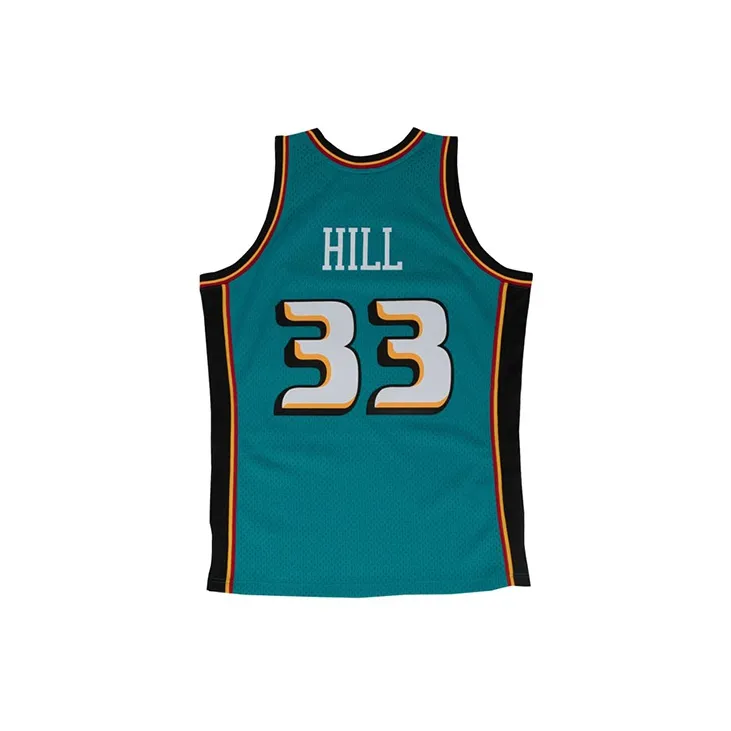 Mitchell Ness 'NBA Detroit Pistons 98 Grant Hill' Authentic Road Jersey Vest Top-1