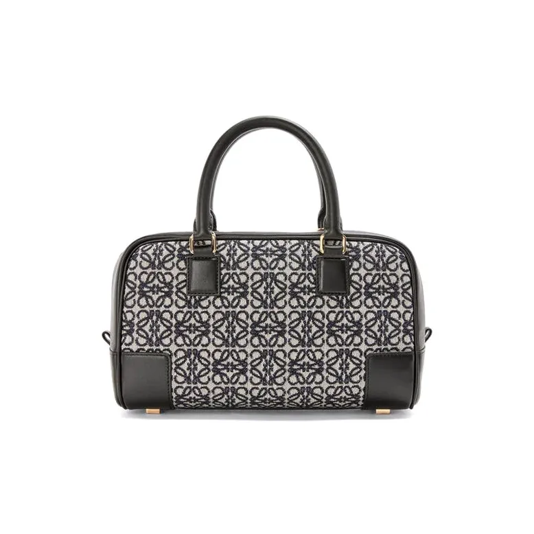 LOEWE Amazona Calfskin Shoulder Bag, Crossbody Bag, Handbag Trumpets Women's Marine Blue/Gray-3