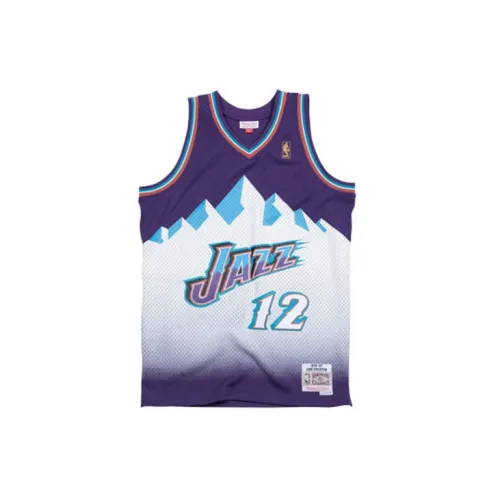 Mitchell Ness Basketball Jerseys Men Purple