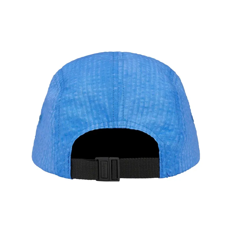 Supreme Washed Seersucker Camp Cap-5
