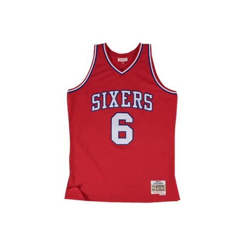 Mitchell Ness Basketball Jerseys Men Red