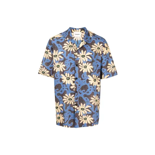 NANUSHKA Shirts Men Blue