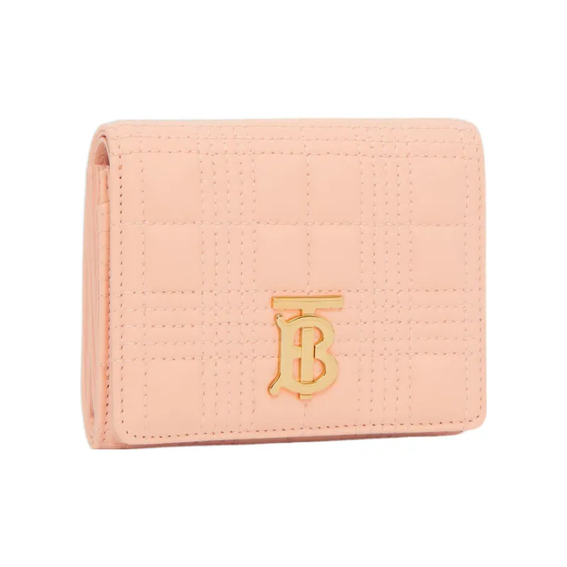 Burberry Lola Bag Lambskin Card Holder, Wallet Trumpets Women's Peach Pink-1