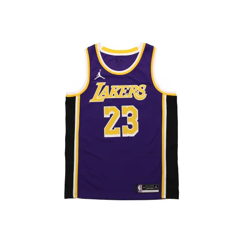 Nike NBA Los Angeles Lakers Lebron James Statement Edition 2020 Swingman Jersey Purple/Yellow
