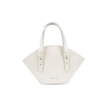 FIEDLE&SISSI Cow Leather Shoulder Bag, Crossbody Bag, Handbag Regular Women's White