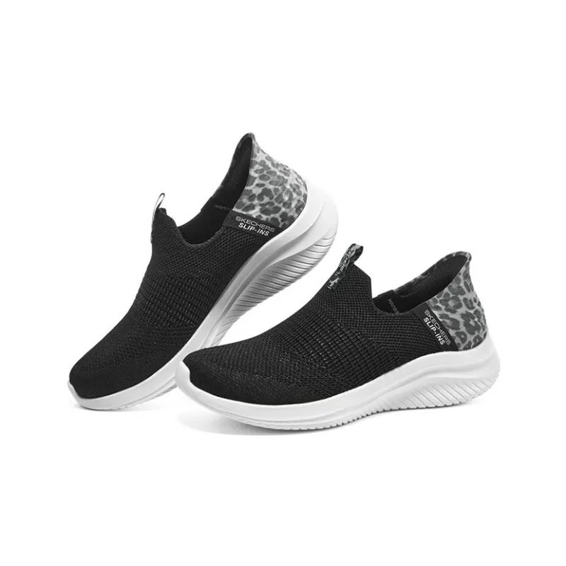 Skechers Ultra Flex 3.0 'Black Leopard' Women's-2