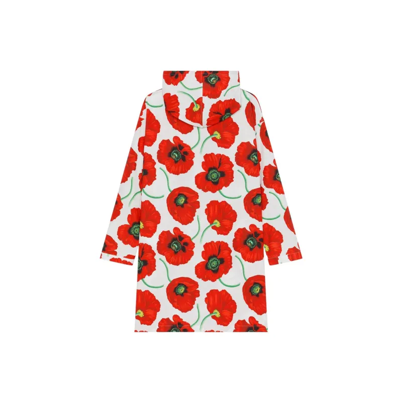 KENZO Poppy Hooded Sweatshirt Dress-1