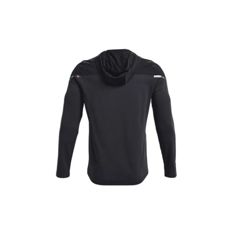 Under Armour Mens RUSH HeatGear Full-Zip Hoodie Black-1