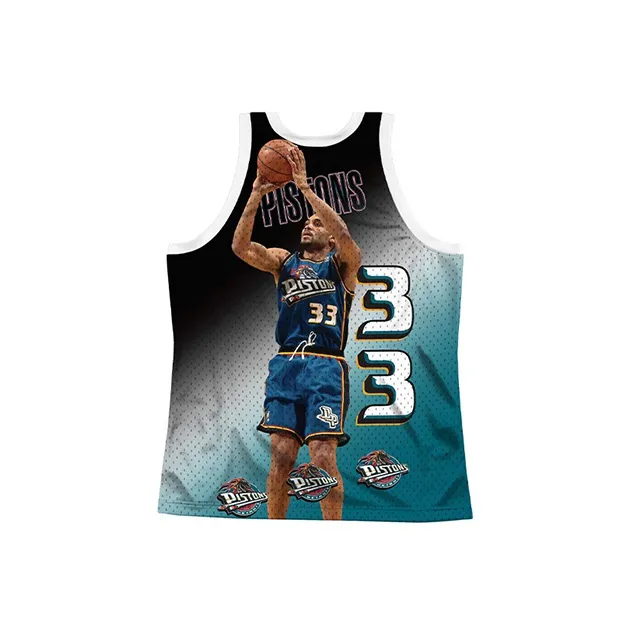 Mitchell Ness Basketball Jerseys Unisex Cyan Black-1