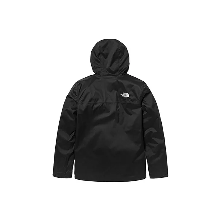 THE NORTH FACE Outdoor Hiking Waterproof, Windproof, And Breathable Windbreaker Jacket Men's Black-1