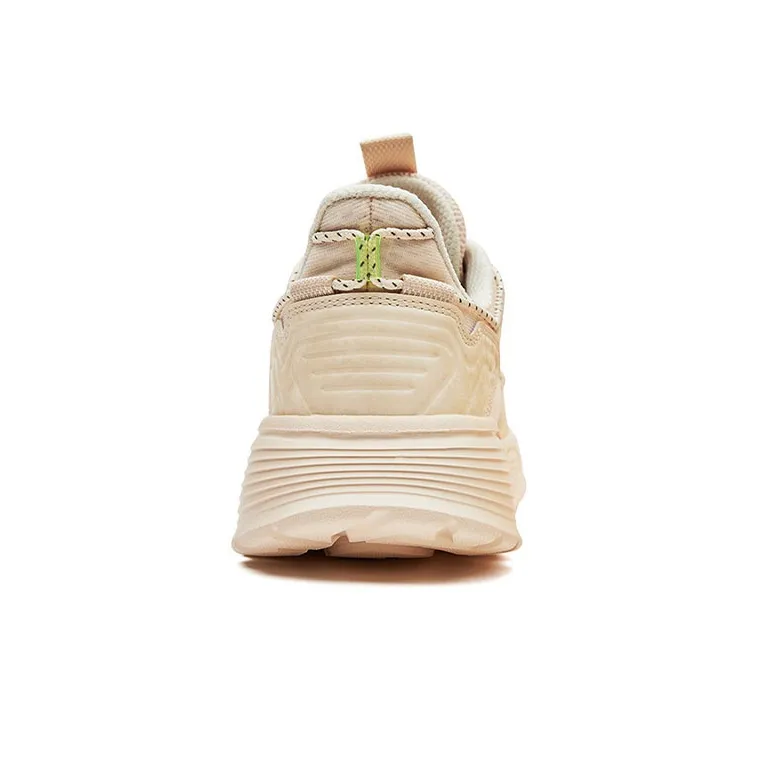 Erke Xun Casual Shoes Women's Low Top White/Mother of Pearl Color-4