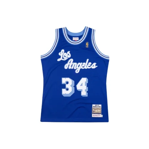 Mitchell Ness Basketball Jerseys Men Royal Blue