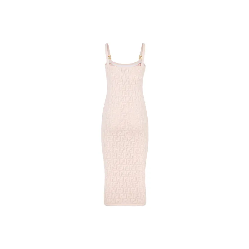 FENDI Sleeveless Dresses Women's Pink-1