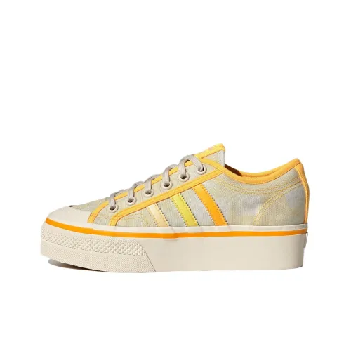 Adidas Nizza Platform Lo Parley Almost Yellow Orange Tint Women's