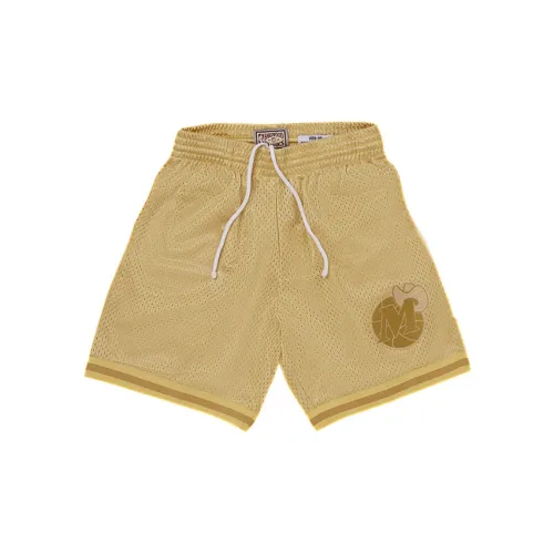 Mitchell Ness Basketball Shorts Unisex Gold Foil