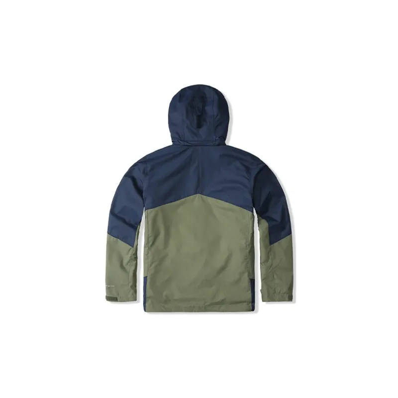 Columbia Waterproof And Windproof Windbreaker Jacket Unisex Army Green-1