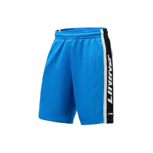 LINING Sports Basketball Collection Basketball Shorts Men Blue