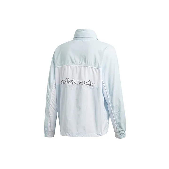Adidas Originals R.Y.V. Outdoor Hiking Breathable Windbreaker Jacket Men's Light Sky Blue-1