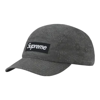 Supreme Washed Seersucker Camp Cap