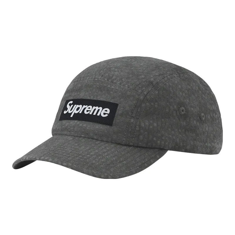 Supreme Washed Seersucker Camp Cap-0