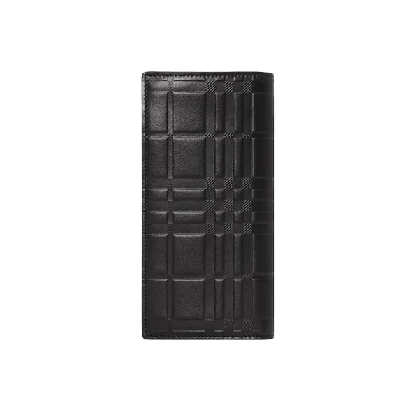 Burberry Leather Long Wallet, Card Holder, Wallet Men's Black-2