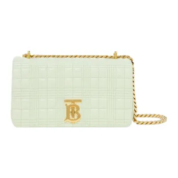 Burberry Lola Bag Quilting Lambskin Shoulder Bag, Crossbody Bag Small Size Women's Happy Fruit Candy Green