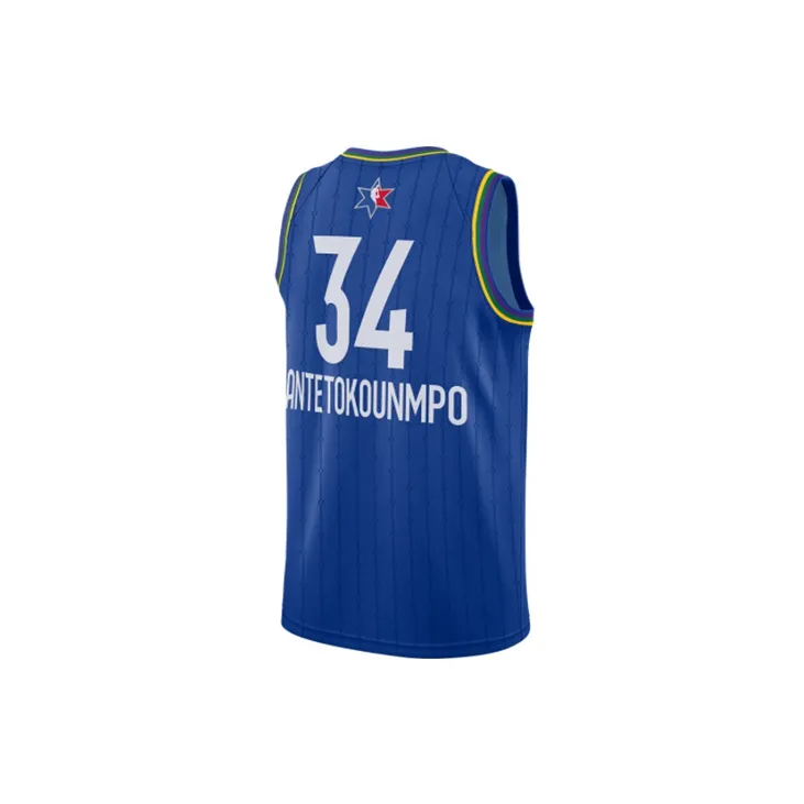 Jordan NBAAll-Star Edition Swingman Jersey - Giannis Antetokounmpo Basketball Jerseys Men's Blue-1