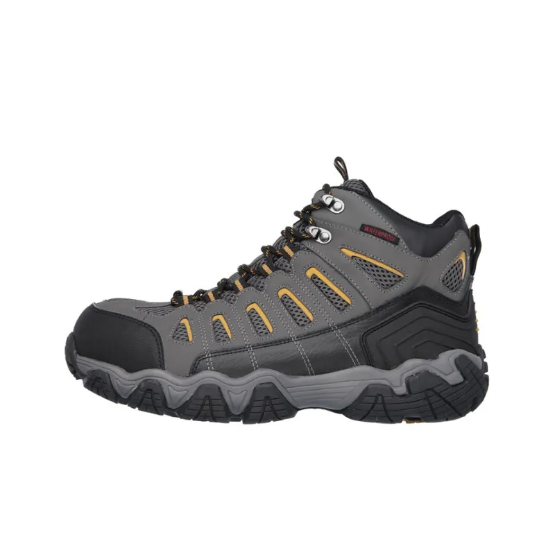 Skechers Work Hiking / Trekking Shoes Men High-Top Dark Gray-0